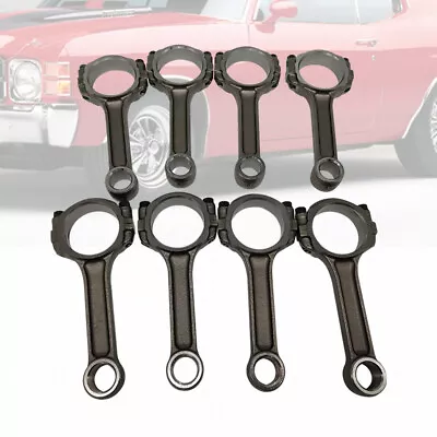 8Pcs I-Beam 5140 Steel Connecting Rods 5.7  Press Pin Fit Small Block Chevy 350 • $187.88