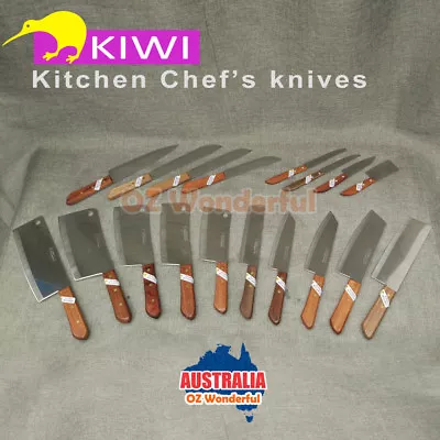 KIWI Knife Kitchen Butcher Square Chef Knives Stainless Steel Fruit Bone Cleaver • $199.99