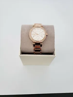 $106.55 • Buy Michael Kors Women's Parker Rose Gold-Tone Stainless Steel Watch NIB MK5781