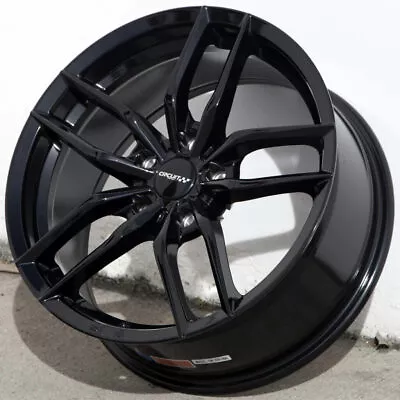 4 CIRCUIT CP34 17x7.5 5x112 +35 GLOSS BLACK WHEELS FITS VW JETTA GOLF PASSAT • $566.99