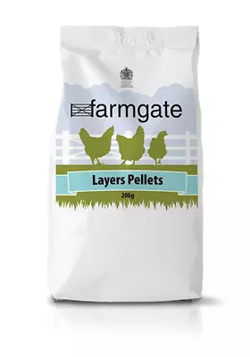Farmgate Layers Pellets |  Poultry/Chicken Food | 20kg Bag • £19.50