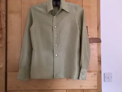 £18 • Buy Silk Shirt By Equipment - Small. Classic Style. Green To Gold Colour. Worn Once.