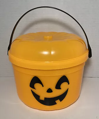 Vintage 1986 McDonalds McPunk'n Pumpkin Halloween Candy Trick Or Treat Bucket • $26.99