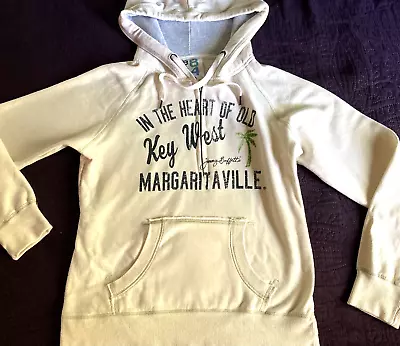  Jimmy Buffett  Women SMALL Margaritaville Zip Hood Sweatshirt Key West BLUE 84 • $32.50