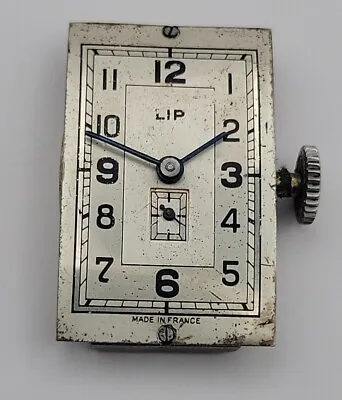 Antique French LIP Mens Watch Movement T.18 Runs For Repairs • $120