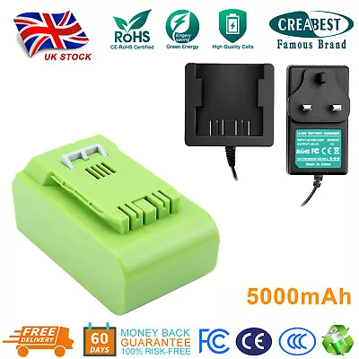 5.0Ah 24V Li-ion Battery/Charger For GreenWorks G-24 24V 29842 29852 29322 29837 • £19.90