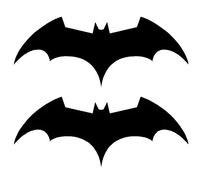 2 Batman Begins Symbol Vinyl Decals Car Window Bike Laptop Stickers • $3.99