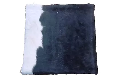 New Cowhide Leather Cushion Cover Rug Cow Hide Hair On Cushion E-2706 • £1.04