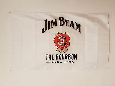 QUALITY JIM BEAM Flag 150 X 90cm Banner For The Man Cave Tool Shed Bourbon Logo • $37.99