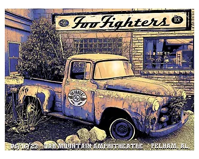 $35 • Buy Foo Fighters Alabama 11x17 Concert Poster Signed By Scott James Limited 1500
