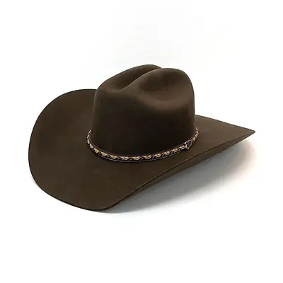 Justin® Men's Plains 2X Brown Wool Felt Western Hat JF0242PLNS40 • $89.95