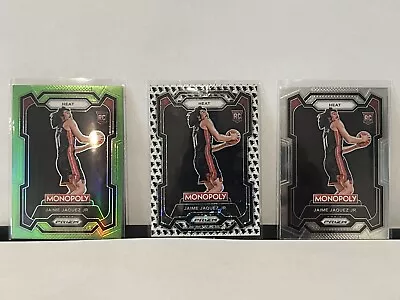 Jaime Jaquez Jr 2023-24 Prizm Monopoly 3 Card Lot W/ Neon Green Prizm #d 2/10  • $500