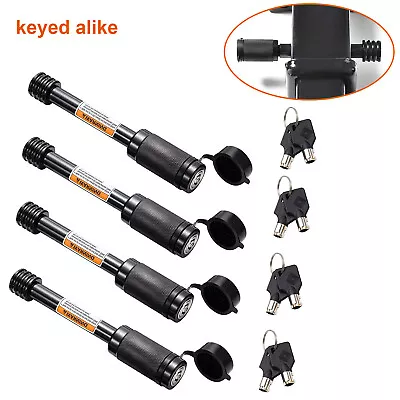 $50.99 • Buy Trailer Hitch Receiver Pin Lock 4PCS Set Keyed Like- 5/8  Pin For Class III IV