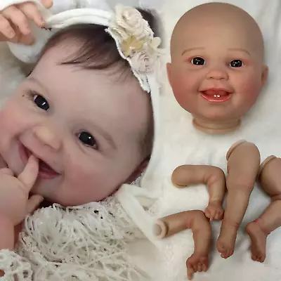 50CM Juliana Painted Bebe Reborn Doll Kits Cute Newborn Baby Doll Parts Soft  • £51.89