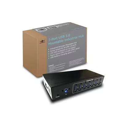 Vantec 7-Port USB 3.0 Mountable Industrial Hub • $59.99