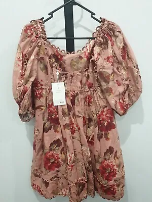 $250 • Buy Zimmermann Cassia Scallop Mini Dress