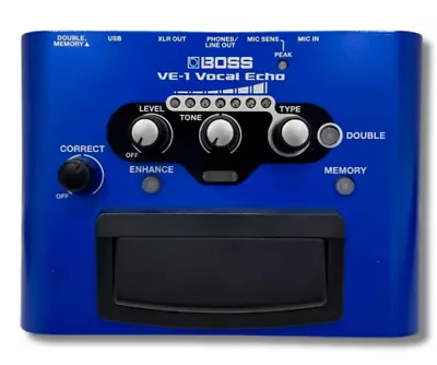 Boss VE-1 Vocal Echo Vocal Effect Processor  W/AC Tested & Works From Japan • $129.99