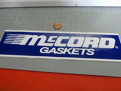 MCCORD GASKETS Sticker Decal RACING ORIGINAL Old Stock  • $3.98