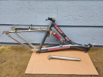 90s Mongoose VRS 3.0 Full Suspension Mountain Bike Frame Aluminum 18.5  Medium • $150