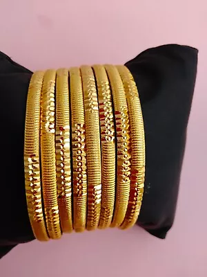 Indian Fashion Jewelry Ethnic Traditional Gold Plated Bollywood  Bangles Set 2.6 • $14.99