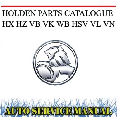 Holden Hx Hz Vb Vk Wb Hsv Vl Vn Parts Restoration Catalogue Manual~dvd • $9.99