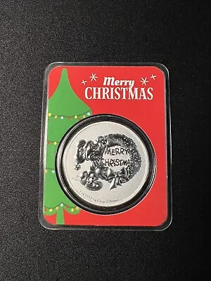 2021 Niue Disney Mickey Mouse Christmas 1 Oz .999 Silver Coin BU In TEP • $45