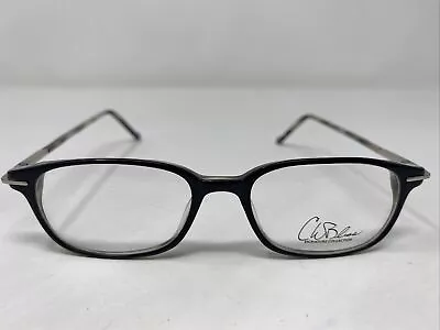 CW Bliss ROSS BK 46-16-135 Black Plastic Full Rim Eyeglasses Frame L659 • $50