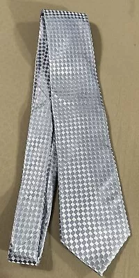 Donald J Trump Signature Collection Tie Mens Silk Necktie Blue Diamond Check • $24.99