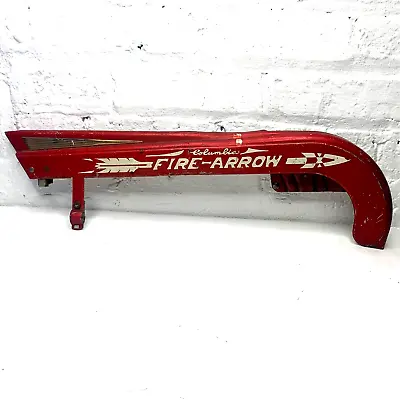 Vintage 1950s Columbia Fire Arrow Bicycle Red Chain Guard Original Cycling Parts • $50