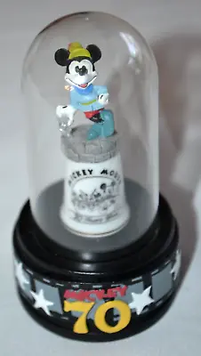 Disney 70 Happy Yrs Film Reel Brave Tailor Mickey Porcelain Thimble W/Dome Cover • $29.99