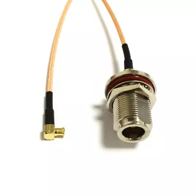 N Type Female Bulkhead To MCX Male Right Angle RG316 6inch For Wireless Card • $2.38