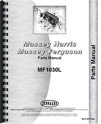 Massey Ferguson 1030-L Synchro Transmission  Tractor Parts Manual (MH-P-MF1030L) • $37.99