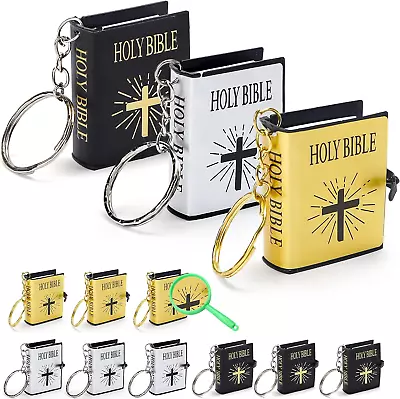 Freesooth Bible Keychain 12 PCS Tiny Bible Mini Bibles For Kids Bulk Mini Bible • $12.95