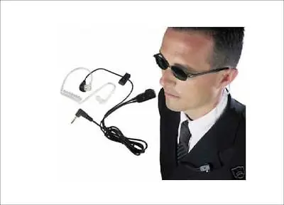 1 Micro Headset Transparent For Motorola And Cobra Of 1 Pin Type Fbi With Vox • £15.19