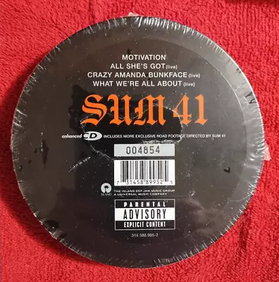 Sum 41 Motivation Plus Live Tracks Enhanced CD In Tin Island 4854 • $9.99