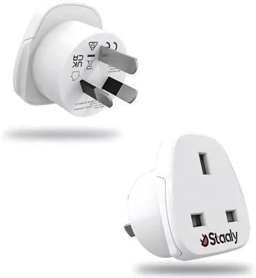 $6.99 • Buy 2x UK To AU Australia Adapter Plug Travel Adapter With Safety Grounded Inputs AU