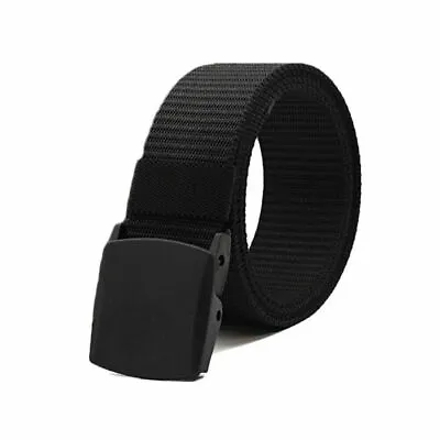 Men's Plastic Cam Buckle Nylon Canvas Tactical Waistband Webbing Military Belt • $4.99