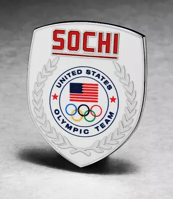 Team Usa Usoc 2014 Sochi Russia Olympic Games Pin Badge 2022 Beijing Trader  • $4.95