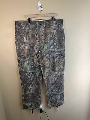 C91-Vintage Liberty Advantage Timber Camo Hunting Cargo Pants XL USA • $25