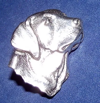 Lovely  Pewter Labrador Dog Head  Pin Brooch • £8.80