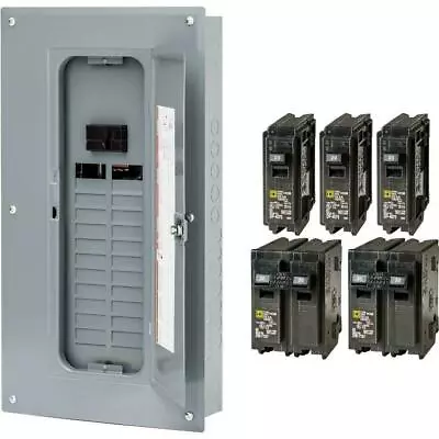 $159.97 • Buy Square D 100 Amp 24-Space 48-Circuit Indoor Main Breaker Panel Box Load Center