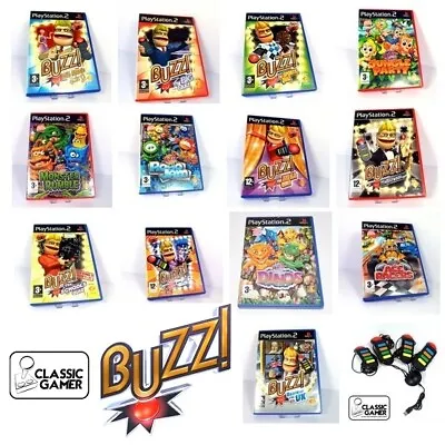£4.84 • Buy Buzz!, Buzz! Junior Games & Buzzer Controllers (PS2) VG