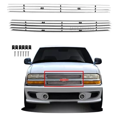 For 1998-2004 Chevy S-10 1998-2005 Blazer Chrome Upper Front Grill Billet Grille • $48.93