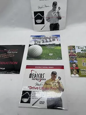 Medicus Golf Dual Hinge Driver Instruction Manual & 4 DVD Training Videos Sealed • $14.39