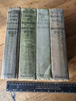 4 L.M.Montgomery H/Bs 1930s Novels. Rilla/Anne Of The Island/Rainbow Valley • £10