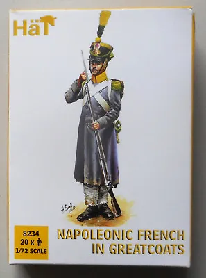 Napoleonic French In Greatcoats 1:72 Soldiers 20 Military Figures Hat 8234 • $6.61