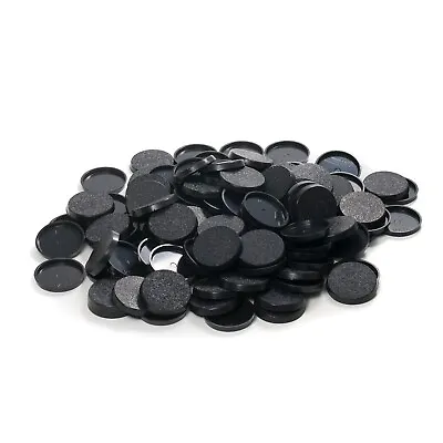 Pack Of 120 32 Mm Plastic Round Bases Miniature Wargames Table Gaming TEXTURED • $10.99