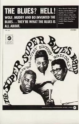 Howlin Wolf Muddy Waters Blues 1968 Lp Promo Poster  • $15