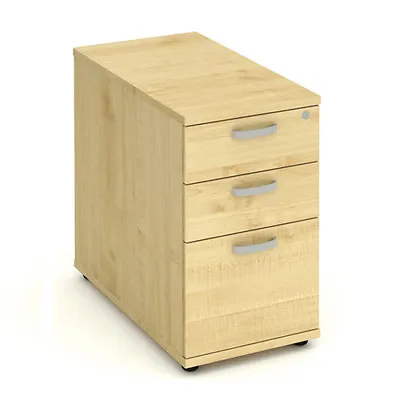 £209.57 • Buy Impulse 800mm Desk High Pedestal 3 Drawer Maple