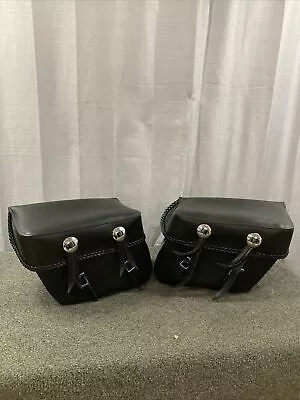 New Genuine Polaris/victory 2873076 Saddlebag Set Leather Look Blk • $254.29